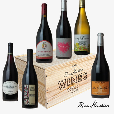 Six Bottle Beaujolais Wine Gift Box Set