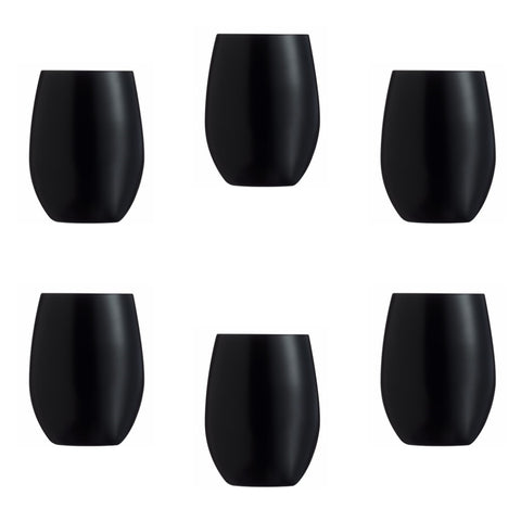 Chef and Sommelier Primary Black Tumblers