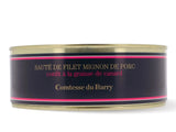 Comtesse du Barry: Pork tenderloin in medallion confit with duck fat