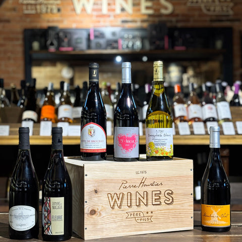 Six Bottle Beaujolais Wine Gift Box Set